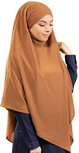 Lamis Hijab – Khimar Hijab – Jilbab für Damen Gr. One size, Ziegelrot