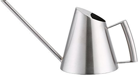 JULYKAI Wasserdose Best, 400ml Mini Edelstahl Gießkanne Gebürstete Gartenpflanzung Indoor Outdoor Metall Gießkanne mit langem Auslauf für Garten- und Zimmerpflanzen