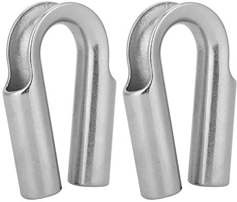 Vbest life Kabelschuhe GR¡§ | Ant der Rohrkausche aus Edelstahl für Bootszubehör von Windenseil (6 mm-2 Stück), Bootfahren,