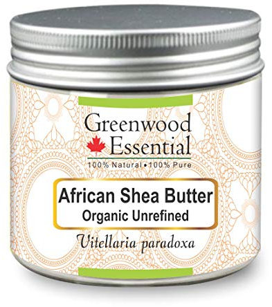 Greenwood Essential Naturreine Afrikanische Bio-Sheabutter (Vitellaria paradoxa) Unraffiniert natürliche therapeutische Qualität 50gm (1.76 oz)