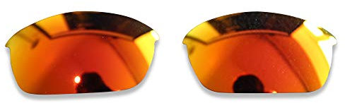 POLARLENS Polarised Replacement Lenses for Oakley Flak Jacket - Compatible with Oakley Flak Jacket Sunglasses (Fire Red)