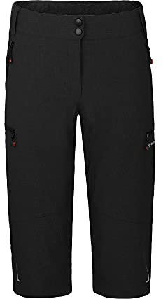 Bergson Vina Capri | Damen 3/4 Radhose (mit gepolsterter Innenhose), robust, elastisch, Black [900], 42 - Damen