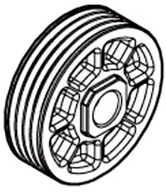 Makita 222194-3 Poulie pour rabot sans balais DKP181