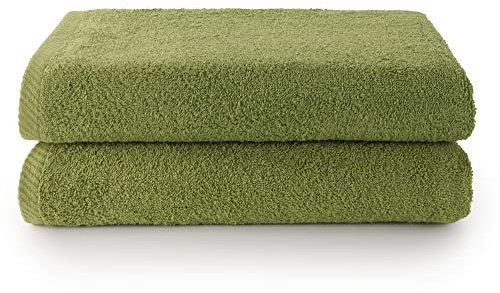 Top Towel - Plus - Große Badetücher - Badetücher - 2 Duschtücher - 70x140 cm - 100 % Baumwolle - Blatt