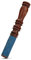 NKlaus Barra de tonos con mango de madera de goma azul para el cuenco de meditación 12979