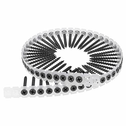 SCREW REBEL Magazinierte Schnellbauschrauben Grobgewinde 3,9 x 45 mm - 1.000 Stück, Magazinschrauben, PH2