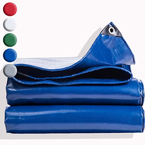 AMXFS Lona de jardín con ojales, 0,5 mm, lona de PVC de 2 x 3 m, lona de construcción, 500 g/m², impermeable, cubierta de barco, protector para tienda de campaña, para camping, lona de madera, color