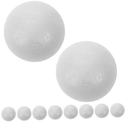 NUOBESTY 10 Stück Kugeldekorationen Halbrunder Schaumstoffball Schaumstoffperlen Schaumstoffkegel Bastelschaumbälle Halber Schaumstoffball Schaumstoffbälle 76 cm Innenzubehör