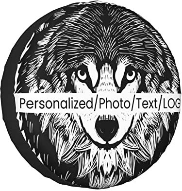 15 Zoll Personalisierte Reifenabdeckungen Reserveradabdeckung, Car Tire Cover Rainproof Protective Cover Cape Water Proof Universal Spare Wheel Tire Cover