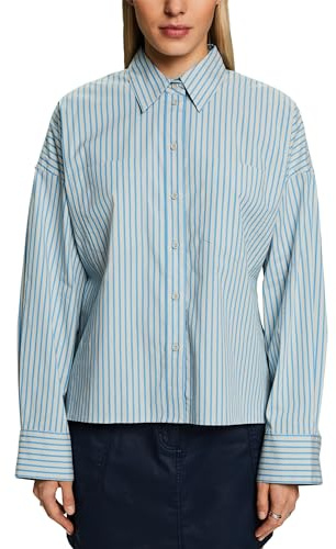 ESPRIT Damen 014ee1f302 Bluse, 430/Blue, Small
