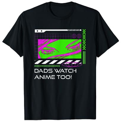 Väter Uhr Anime Zu Manga Vatertag Japanische Animation T-Shirt