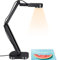 THUSTAND 2448P USB Visualisierer, Dokumentenkamera für Unterricht und Klassenzimmer mit LED-Licht, links und rechts invertiert, Up und Down Invert, AF, Dual Mic, Fold für Mac, Windows, Chromebook,