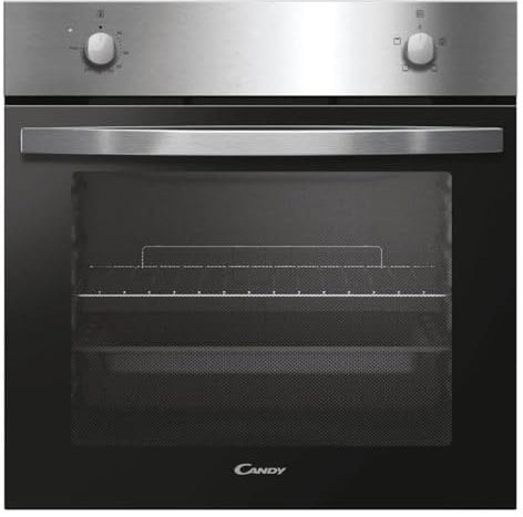 Candy Idea FCID X100, Forno da Incasso, Elettrico, 70 Litri, Porta in vetro, Inox, LxPxA 59.5x56.8x59.5 cm [Classe di efficienza energetica A]