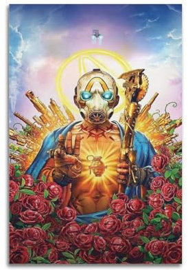 TESUXYEHH Borderlands 3 Videospiel-Poster, dekorative Malerei, Leinwand, Wandposter und Kunstdruck, moderne Familienschlafzimmer-Dekoration, Poster, 20 x 30 cm