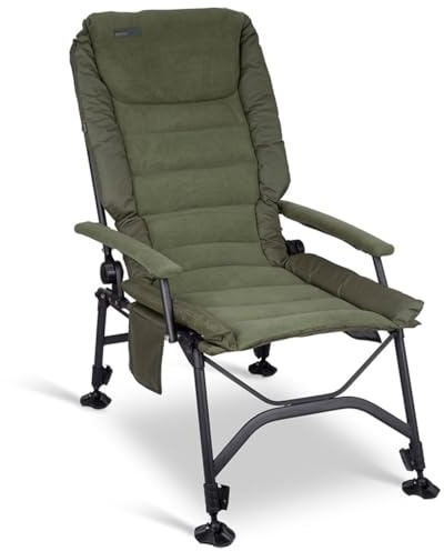 Sonik Bank-Tek Hi-Back Recliner Karpfenstuhl Donkergroen OneSize