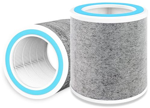 sieloonger Filtro de aire de repuesto compatible con purificador de aire Shark HP100 HP102 HP152 HP130 HP132 HC450 HC452 HC455, H13 True HEPA 3 en 1, 4 etapas de filtración de carbón activado de alta