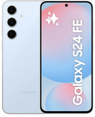 Samsung Galaxy S24 FE, AI Smartphone, Android, 8GB RAM, 256GB Storage, 50MP Camera, Long Battery Life, Unlocked, Blue, 3 Year Samsung Extended Warranty (UK Version)
