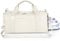 25L Medium Sporttasche Reisetasche für Damen und Herren,wasserdichte Handgepäcktasche,Trainingstasche für Reisen Schwimmenmit Schuhfach und Nassfach,Griff aus PU Leder (Beige,19 Mittelgroße Größe)