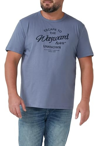 s.Oliver Herren T-Shirt 2174166 Blue 3XL