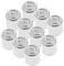 Angoily 10pcs Emitter Fuse Microwaves Handles Collapsible Electric Microwave Lightbulb Oven Supplies Multi-use Oven Part Crimp Ferrule Fitting Light Grey Iron