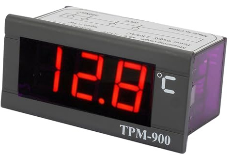 aqxreight TPM? 900 220V Digitaltemperaturregler LED -Panel -Messgerät mit Dem Sensor -Thermostat -Controller TPM? 900 220 V Digitaltemperaturregler LED -Panel -Messgerät mit Sensor -Thermostat