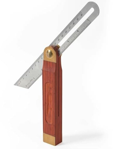 Multi Winkelschmiege 7 Zoll – Verstellbarer Multifunktionswinkel aus Edelstahl, Präzisions-Winkelmesser mit Feststellfunktion, T-Schmiege, Gehrmaß, Anschlagwinkel, Streichmaß