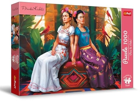 Trefl - Puzzle 1000 Teile, Zwei Gesichter, Premium Plus, Frida Kahlo | Premium Plus Qualität: Frida Kahlo, Serie von Künstlerin Frida Kahlo, ab 14 Jahren