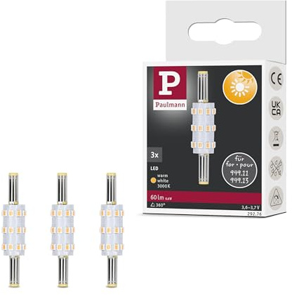 Paulmann 29276 Solar LED Stecksockel Taina Ersatzleuchtmittel 3er-Set 3000K 60lm