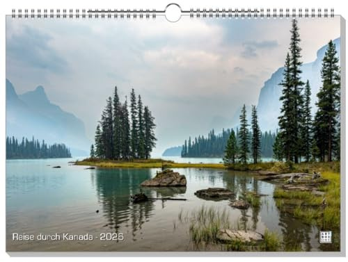 artboxONE Kalender 2026 Reise durch Kanada Wandkalender A3 2026 Natur