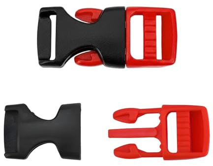 2er-Set Helmkinnclip mit Steckverschluss - Universeller Kinnriemen-Verschluss für Fahrradhelm, Motorrad & E-Bike - Sicherheitsverschluss Kompatibel mit ABUS & Anderen Marken