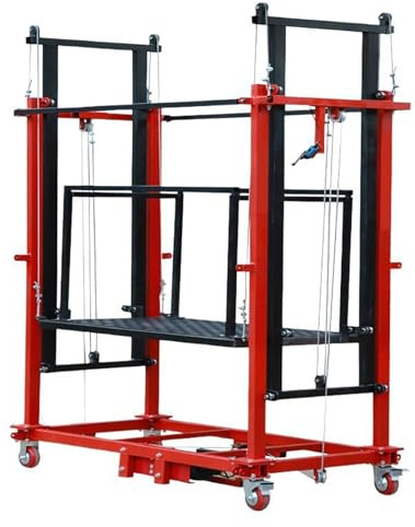 Andamio Eléctrico con Ruedas Universales, Plataforma Elevadora Móvil Plegable, con Capacidad De Carga De 500 Kg.(Raise 3 metres)