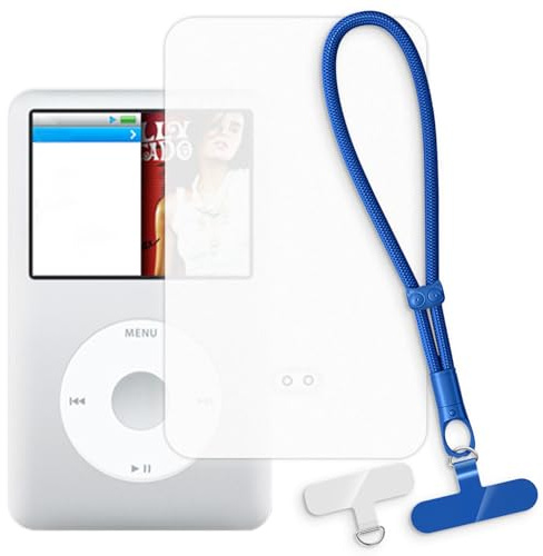 OAGELIM Hülle und Handgelenksband für iPod Classic 120GB - Weiß+Blau