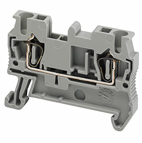 Schneider NSYTRR22 Linergy Klemmleiste zur Durchleitung, 2,5mm2, 24A, 1 Ebene, 1x1, Feder, grau