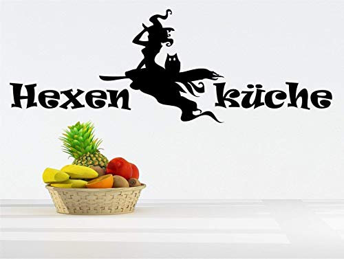 *NEU* Wandaufkleber/Wandtattoo/Wandsticker - Spruch für die Küche ***HEXENKÜCHE - 03*** (Größen.- und Farbauswahl)