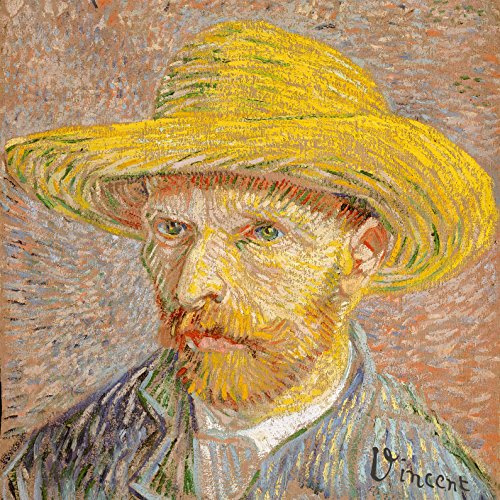 homeBLOCKrocks Kühlschrankmagnet Van Gogh „Selbstportrait“ Whiteboard Kunst Magnete aus PLEXIGLAS® 9 x 9 cm