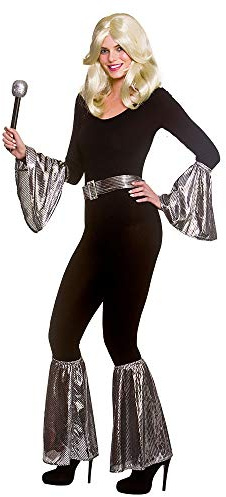 Wicked Costumes Adult 70s Disco Pop Star 5 Piece Accessory Set – Retro Fancy Dress Party Outfit Kit