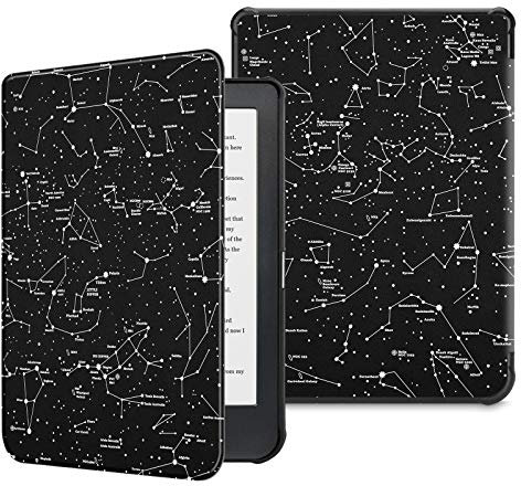 Fintie Custodia per Kobo Clara HD 6 2018 - Ultra Sottile Leggero Cover Protettivo in Similpelle con Auto Sveglia/Sonno Funzione per Kobo Clara HD 6 Pollici E-Reader, Constellation