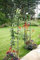 Garden Mile Heavy Duty 2.4m Garden Arbour Steel Frame Garden Arch - Large, Strong Weather Resistant Metal Climbing Plants Indoor Outdoor Support Arches for Roses, Climbers, Fruit, Archway or Peas