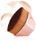 Foundation Makeup Brush Flat Top Kabuki Petal-shaped Face Blush Liquid Powder Foundation Brush for Blending Liquid, Cream or Flawless Powder Cosmetics with Protective Case (Rose gold)