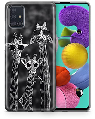 König Design Handyhülle kompatibel mit Samsung Galaxy S20 Plus Silikon Case Hülle Sturzsichere Back-Cover Handyhülle 3 Giraffen