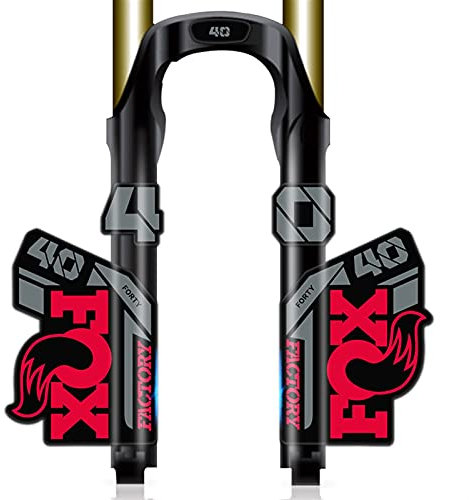 BINGYUAN Fahrradgabel Aufkleber F-O-X40 Vordere Gabel Aufkleber Mountainbike Downhill Vordere Gabel Aufkleber Fahrrad F-O-x 40 Farbaufkleber Wasserdicht (Color : Red)
