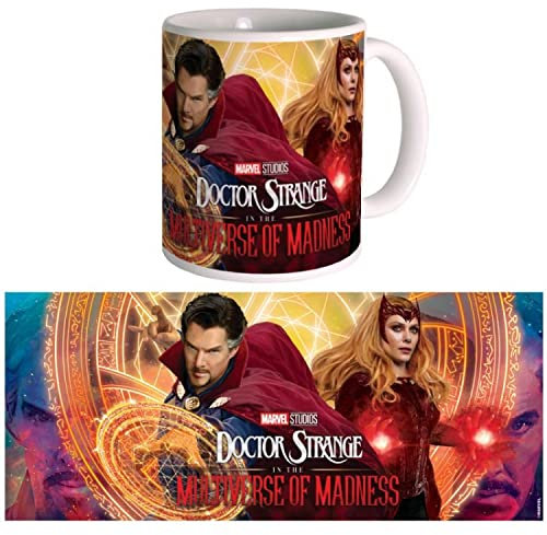 Semic Distribution Marvel Doctor Strange Z109125 - Tazza The Sorcerer and the witch in ceramica, in confezione regalo, multicolore
