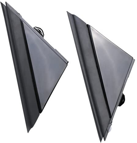 APPERFiT Fiat 500 Door Mirror Flag Cover Molding (Gloss Black) Left Driver & Right Passenger Side Compatible with 2012-2019 Fiat 500 Replaces 1SH17KX7AA 1SH16KXAA