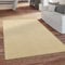 Paco Home Teppich Wohnzimmer Schlafzimmer Boho Style Flachgewebe Modern Baumwolle Mit Fransen Handgearbeitet Einfarbig, Grösse:80x150 cm, Farbe:Creme