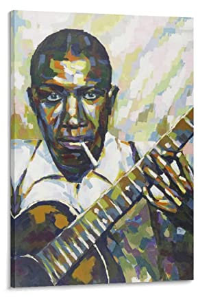 ACIDI Kunstdruck Poster 50 * 70cm Robert Johnson Master of Bluesrative Picture Print Moderne Familie Schlafzimmer Dekor Poster Kein Rahmen