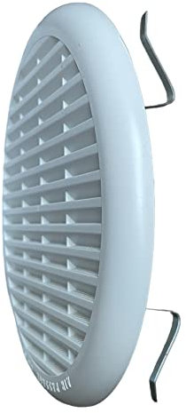 Griglia Aerazione Universale Con Molla In Abs Bianco Dimensioni assortite (Foro Ø da 12 a 16 cm)