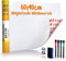 Whiteboard Folie 60x90cm - 3M Magnetfolie selbstklebend - Magnetische Tafelfolie abwischbar - Praktische Ferrofolie Weiß - Whiteboardfolie inkl. 4 Marker, Radiergummi und 6 Pins