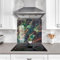 Myphotostation.com 12x12'' Tempered Glass Green Marble Backsplash Design Cooker Wall Backsplash Panel Glass Splashback For Kitchen Panel Design Gold Marble Splashback
