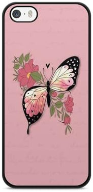 Générique Case for iPhone 5/5S/SE 2017 Silicone Rainbow Butterfly Love Cute Girl Boy Abstract Hype 1 Ref 921