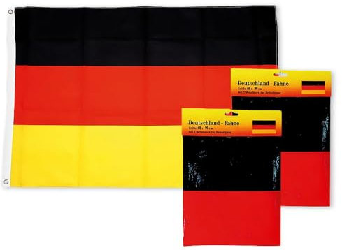 2 x Fahne Flagge Fanartikel Deutschland 60 x 90 cm Sport Support Anfeuern
